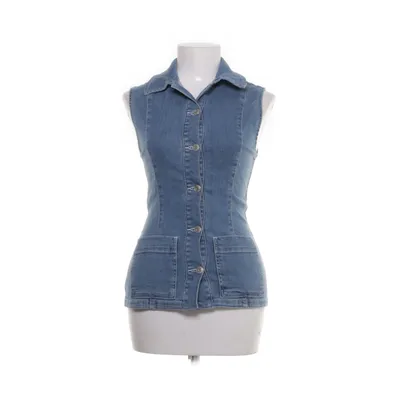 Jeansvest (Blå) fra ASOS Design Bomuld, Elastan