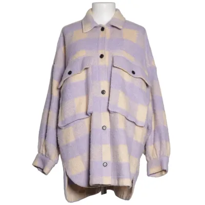 Överskjorta (Lila, Beige) från Zara Akryl, Polyester, Ull
