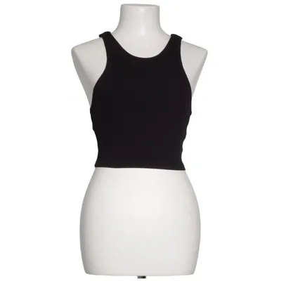 Crop top (Zwart) van Hours Elastaan, Viscose