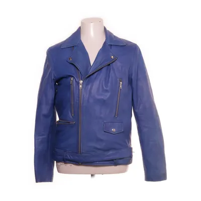Bikerjakke (Blå) fra ASOS Læder, Polyester