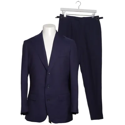 Suit (Blue) from Blugiallo Polyester, Viscose, Wool