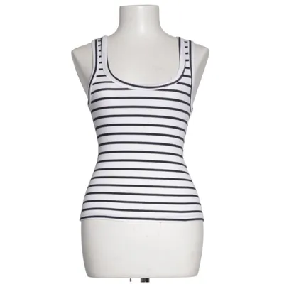 Tank Top (White, Blue) from Zara
