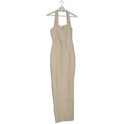Halterneck dress (Beige) from PrettyLittleThing Elastane, Polyester