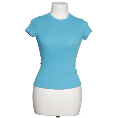 T-shirt (Blauw) van Bershka Katoen, Elastaan