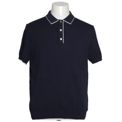 Poloshirt (Blauw) van Ron Dorff Katoen, Zijde