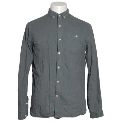 Buttondownskjorte (Grøn) fra Knowledge Cotton Apparel Bomuld