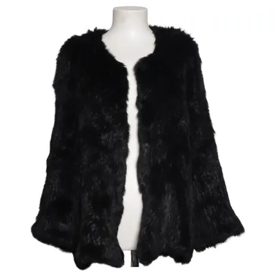 Pälsjacka (Svart) från By Malina Collection