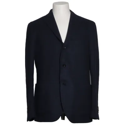 Blazer (Blå) fra Lardini Polyester, Uld
