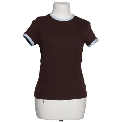T-shirt (Brun, Blå) från Bershka Bomull, Elastan