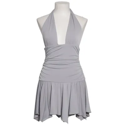 Halterneckklänning (Grå) från Bershka Elastan, Polyester