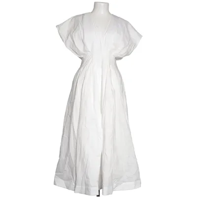 Dress (Cotton Pleated Short Sleeve Midi Dress) from NA-KD Cotton