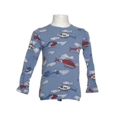 Långärmad t-shirt (Blå, Röd, Vit) från Lindex Kids Bomull, Elastan