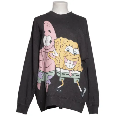 Collegetröja (Grå, Flerfärgad) från SpongeBob SquarePants Bomull, Polyester