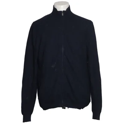 Cardigan (Blue) from Massimo Dutti Cotton, Silk, Wool