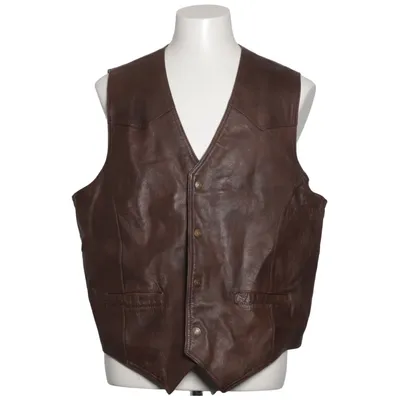 Lederweste (Braun) von John F.Gee Acetat, Leder