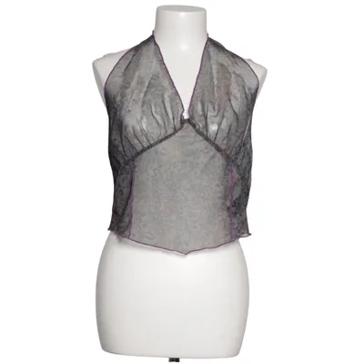 Halterneck top (Grå, Lilla, Grøn) fra ASOS Design Elastan, Polyester