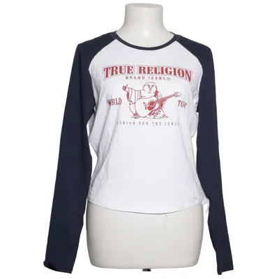 Baseball Hemd (Blau, Weiß) von True Religion Baumwolle, Elasthan
