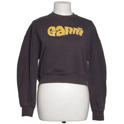 Sweatshirt (Gray, Yellow) from Ganni Organic cotton, Polyester