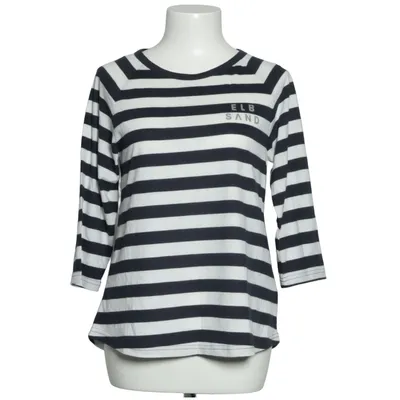 Long sleeve T-shirt (Celin, Coldwater/ Cloud White) from Elbsand Cotton, Polyester