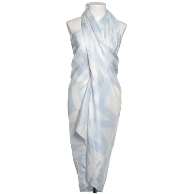 Sarong (Blå, Hvid) fra By Malina Silke