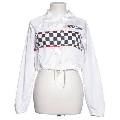 Coachjacka (Vit, Svart, Röd) från Nascar Polyester, Polyuretan