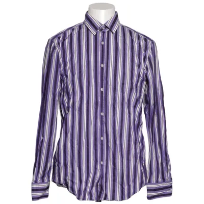 Shirt (Purple, White) from Hugo Boss Cotton