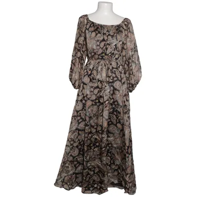 Robe longue (Noir, Multicolore) de Bohemiana Élasthane, Soie, Viscose
