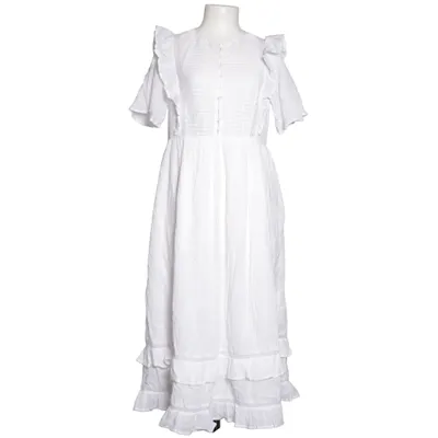 Robe longue (Blanc) de Rowie Coton, Viscose