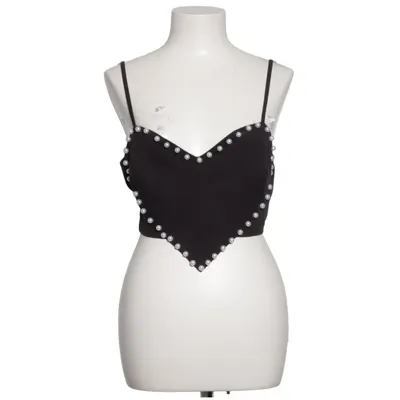 Crop top (Svart, Vit)