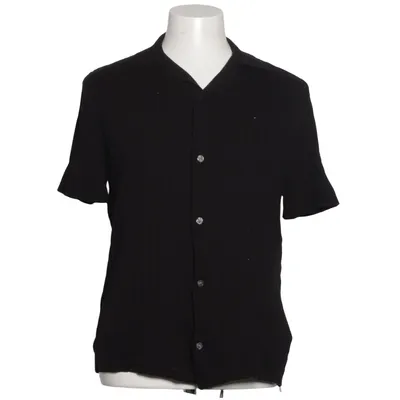 Kortärmad skjorta (Svart) från H&M Bomull, Viskos