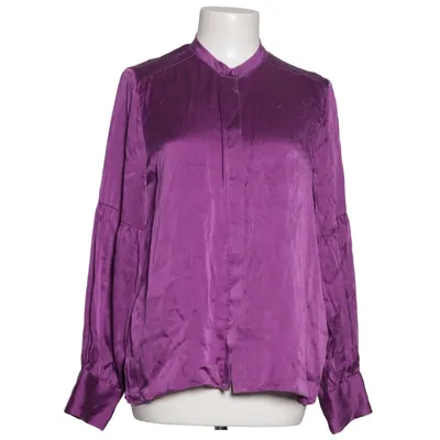 Blus (Lila) från Leveté Room Elastan, Silke