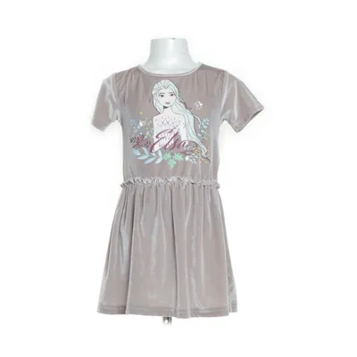 Klänning (Grå) från Disney Frozen Elastan, Polyester