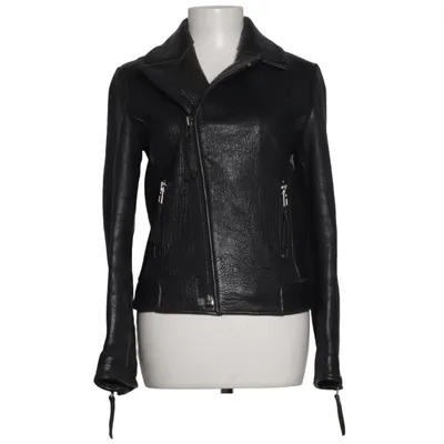 Bikerjacke (Schwarz) von LXLS Leder, Polyester