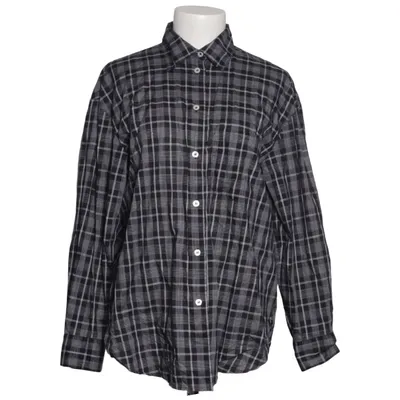 Flannel skjorte (Sort, Hvid) fra Massimo Dutti Bomuld