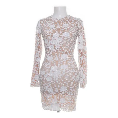 Kjole (Beige, Hvid) fra Nadine Merabi Elastan, Polyester