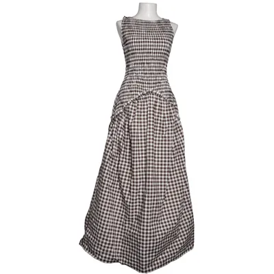 Maxi dress (Brown, White) from Adoore Cotton