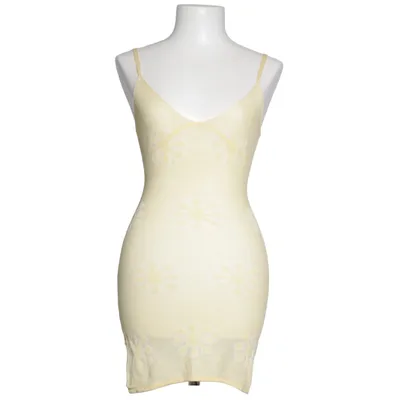 Klänning (Gul, Vit) från Asta Resort Acetat, Bomull