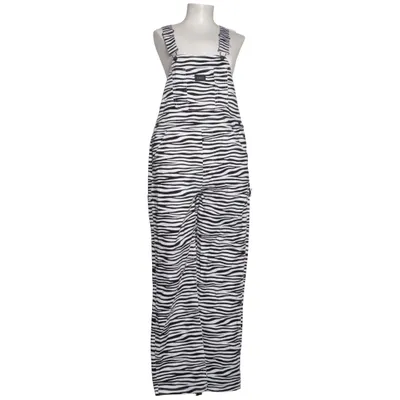 Hängselbyxor (Svart, Vit) från Obey Bomull