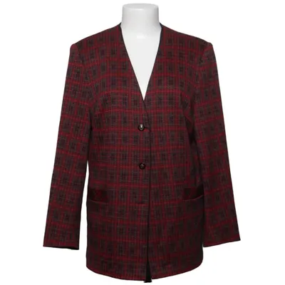 Blazer (Red, Black) from Aspens Polyester, Wool