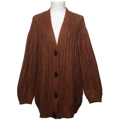 Strickjacke (Braun) von Essential by Noa Noa Acryl, Mohair, Polyamid