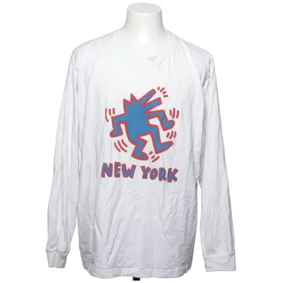 T-shirt (White, Multicolored) from Uniqlo x SPRZ NY Cotton, Polyester