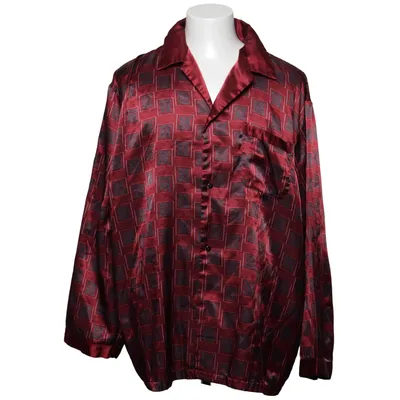 Pyjama shirt (Rood, Zwart) van World of Basics Katoen, Polyester