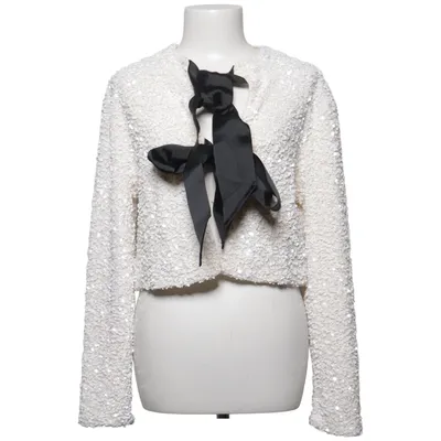 Cardigan (Hvid, Sort) fra H&M Trend Polyester, Elastan