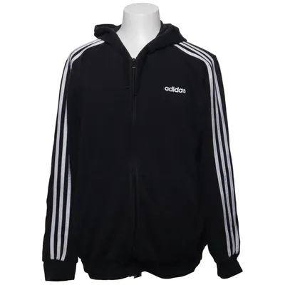 Hættetrøje (Sort, Hvid) fra Adidas Bomuld, Genanvendt polyester