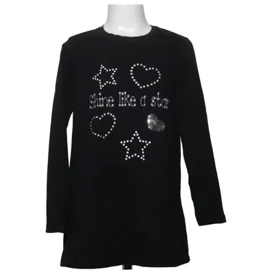 T-shirt à manches longues (Noir) de Sweet Me Coton, Élasthane