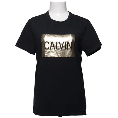 T-shirt (Zwart) van Calvin Klein Jeans Katoen, Elastaan