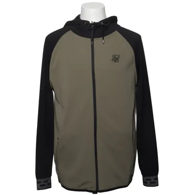 Hættetrøje (Grøn, Sort) fra SikSilk Elastan, Polyester