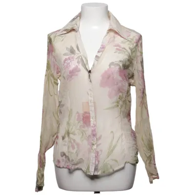 Blouse (Beige, Meerkleurig) van Per Una x Marks & Spencer Zijde