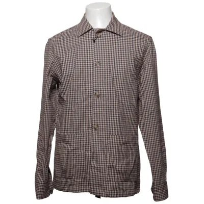 Oberhemd (Braun, Beige, Schwarz) von John Henric Baumwolle, Elasthan