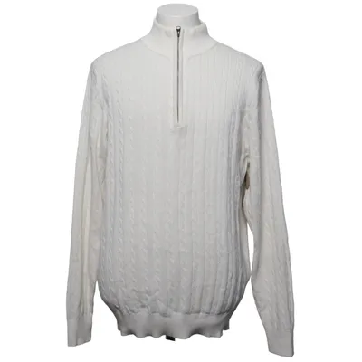 Strickpullover (Weiß) von S.C.W. Made for you Recycelte Baumwolle, Recyceltes Polyester